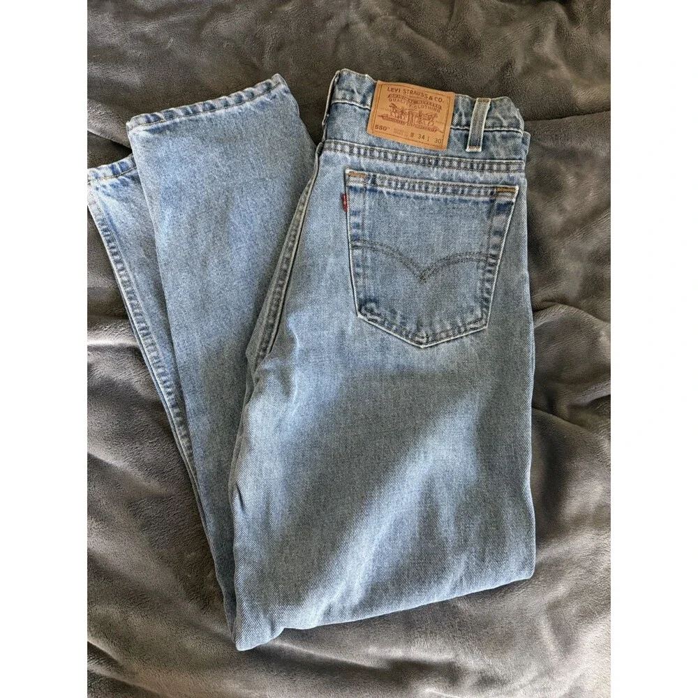 Vintage 1996 Levi's 550 USA Made Jeans Mens 34x30 Relaxed Tapered 550-4891